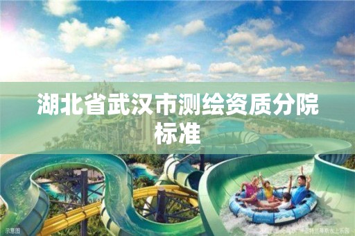 湖北省武汉市测绘资质分院标准