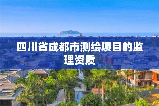 四川省成都市测绘项目的监理资质