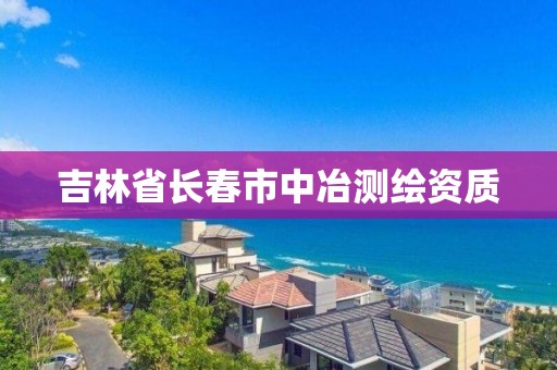 吉林省长春市中冶测绘资质