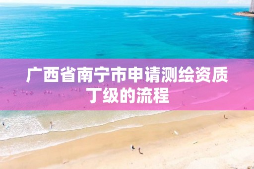 广西省南宁市申请测绘资质丁级的流程