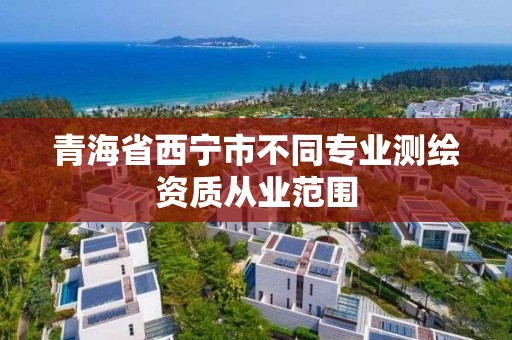 青海省西宁市不同专业测绘资质从业范围