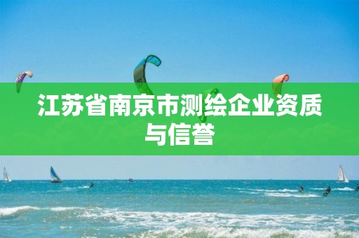 江苏省南京市测绘企业资质与信誉