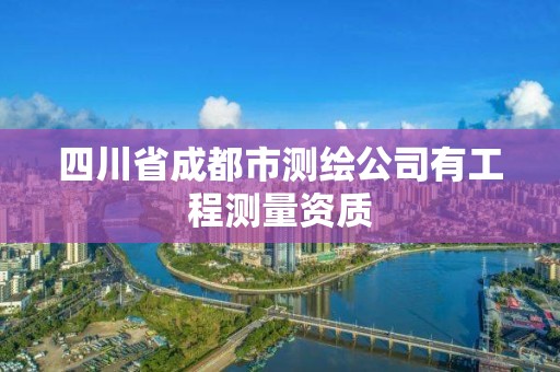 四川省成都市测绘公司有工程测量资质