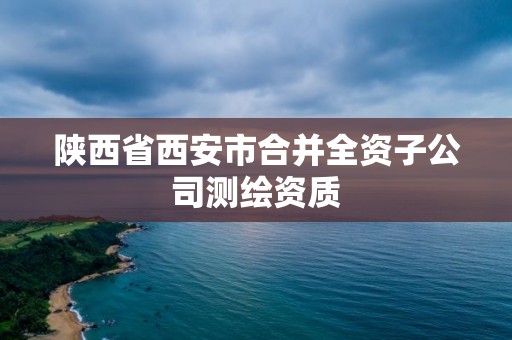 陕西省西安市合并全资子公司测绘资质