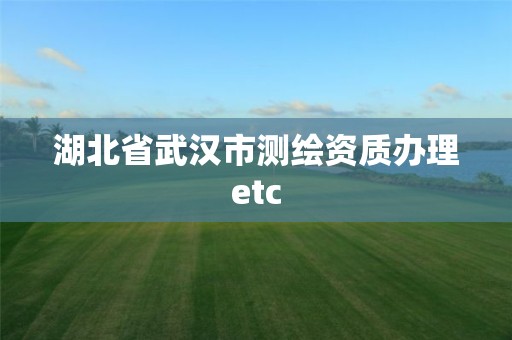 湖北省武汉市测绘资质办理etc