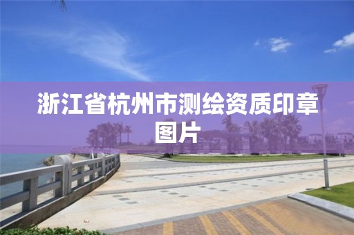 浙江省杭州市测绘资质印章图片