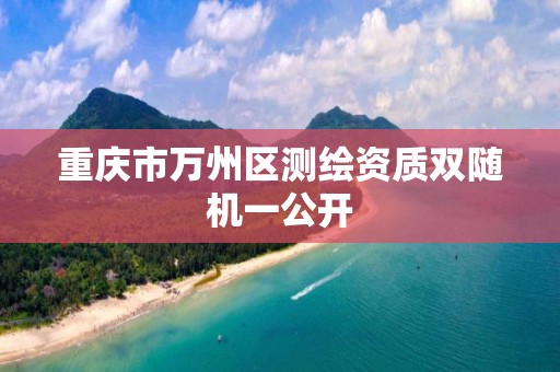 重庆市万州区测绘资质双随机一公开