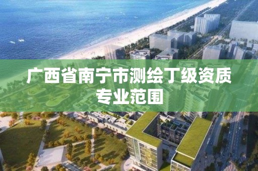 广西省南宁市测绘丁级资质专业范围