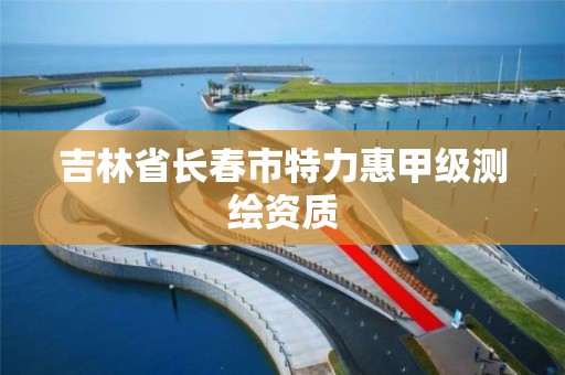 吉林省长春市特力惠甲级测绘资质