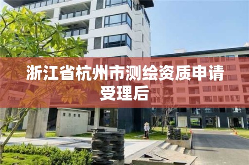 浙江省杭州市测绘资质申请受理后