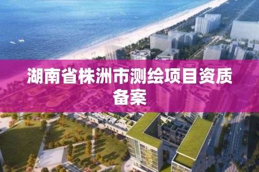 湖南省株洲市测绘项目资质备案