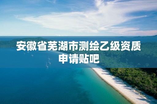 安徽省芜湖市测绘乙级资质申请贴吧