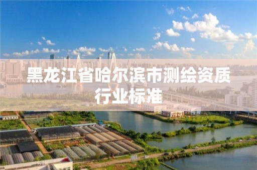 黑龙江省哈尔滨市测绘资质行业标准