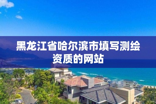 黑龙江省哈尔滨市填写测绘资质的网站