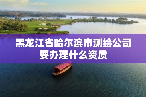 黑龙江省哈尔滨市测绘公司要办理什么资质