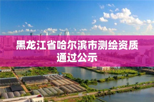 黑龙江省哈尔滨市测绘资质通过公示