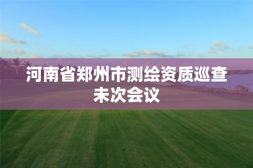 河南省郑州市测绘资质巡查未次会议