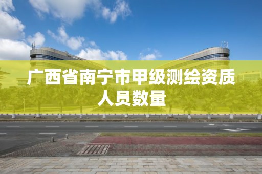 广西省南宁市甲级测绘资质人员数量