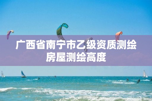 广西省南宁市乙级资质测绘房屋测绘高度