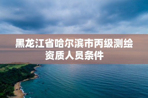 黑龙江省哈尔滨市丙级测绘资质人员条件