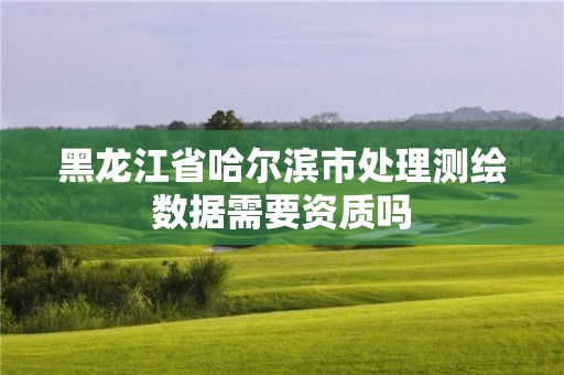 黑龙江省哈尔滨市处理测绘数据需要资质吗