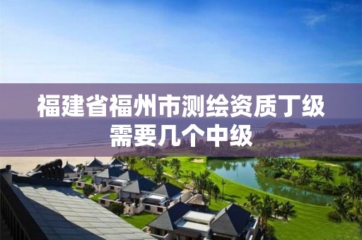 福建省福州市测绘资质丁级需要几个中级