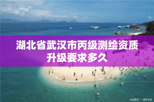 湖北省武汉市丙级测绘资质升级要求多久