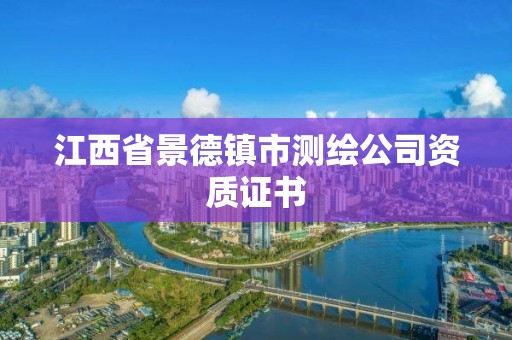 江西省景德镇市测绘公司资质证书