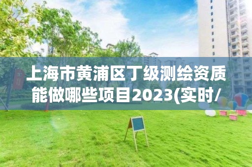 上海市黄浦区丁级测绘资质能做哪些项目2023(实时/更新中)