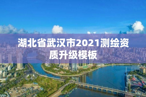 湖北省武汉市2021测绘资质升级模板