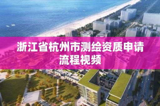 浙江省杭州市测绘资质申请流程视频