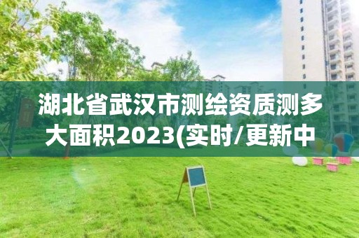 湖北省武汉市测绘资质测多大面积2023(实时/更新中)