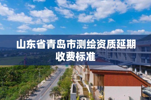 山东省青岛市测绘资质延期收费标准