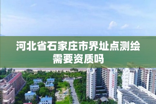 河北省石家庄市界址点测绘需要资质吗