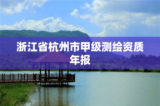 浙江省杭州市甲级测绘资质年报