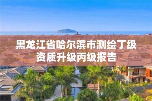 黑龙江省哈尔滨市测绘丁级资质升级丙级报告