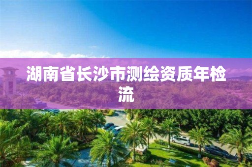 湖南省长沙市测绘资质年检流