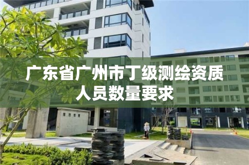 广东省广州市丁级测绘资质人员数量要求