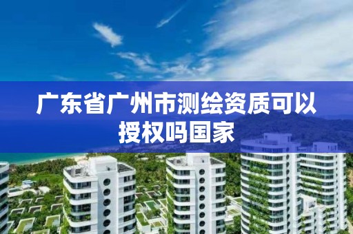 广东省广州市测绘资质可以授权吗国家