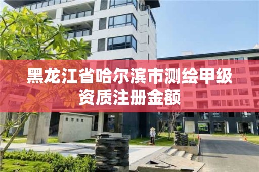 黑龙江省哈尔滨市测绘甲级资质注册金额