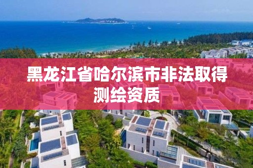 黑龙江省哈尔滨市非法取得测绘资质