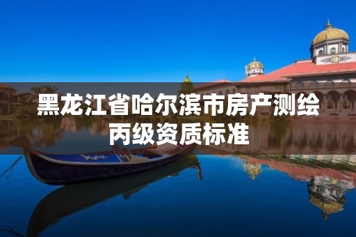 黑龙江省哈尔滨市房产测绘丙级资质标准