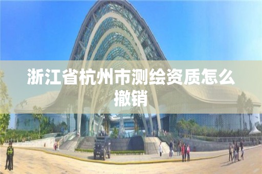 浙江省杭州市测绘资质怎么撤销