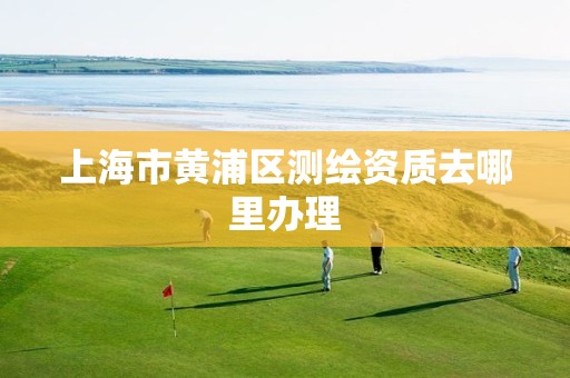 上海市黄浦区测绘资质去哪里办理