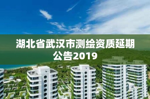 湖北省武汉市测绘资质延期公告2019