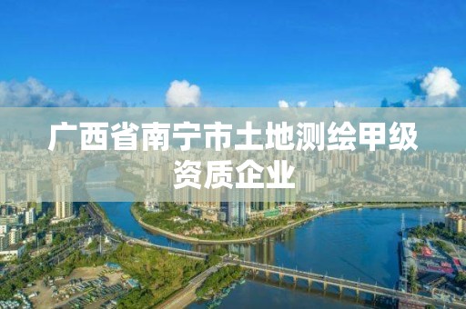 广西省南宁市土地测绘甲级资质企业