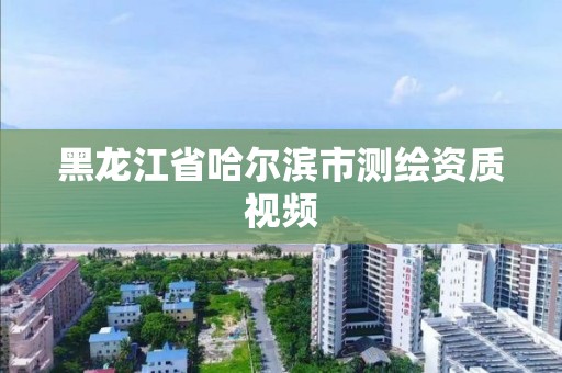 黑龙江省哈尔滨市测绘资质视频