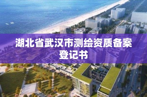 湖北省武汉市测绘资质备案登记书