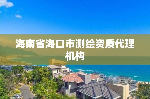 海南省海口市测绘资质代理机构