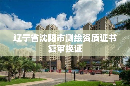 辽宁省沈阳市测绘资质证书复审换证